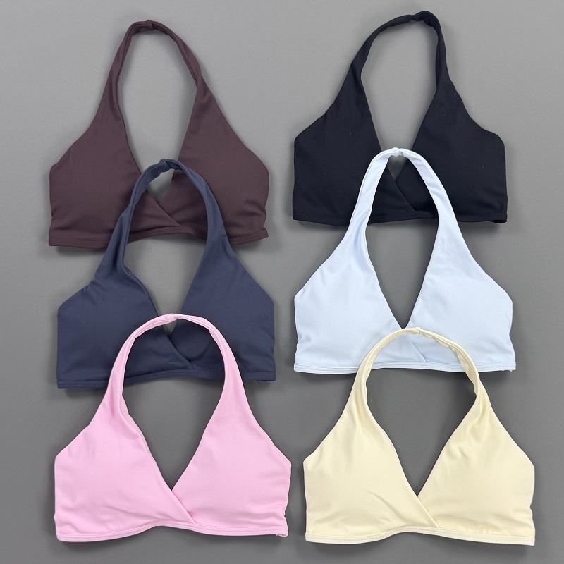 Aquatic Sports Bra - Top de Ginástica Feminino com Decote